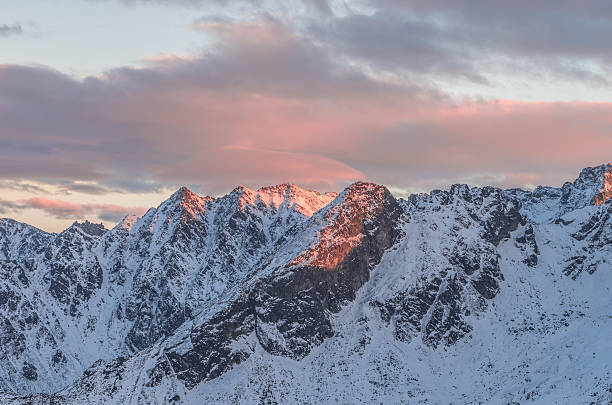 istock Orla Perc mountain ridge in Tatra mountains, Poland, during sunset 507575396