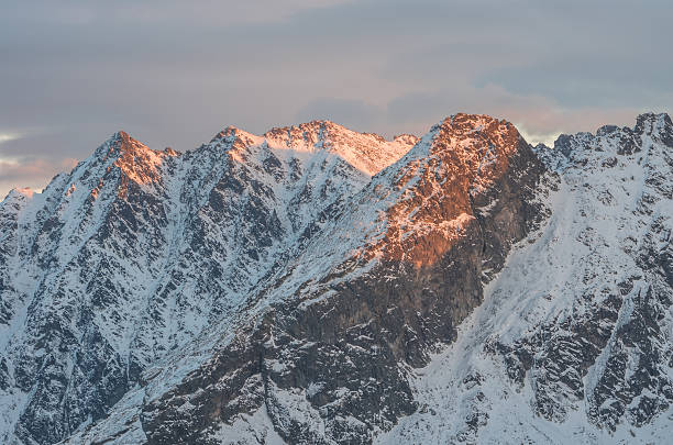 istock Orla Perc mountain ridge in Tatra mountains, Poland, during sunset 507575566