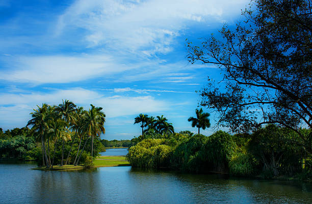 Beautiful Winter Morning at Fairchild Tropical Botanical Garden in Miami, Florida