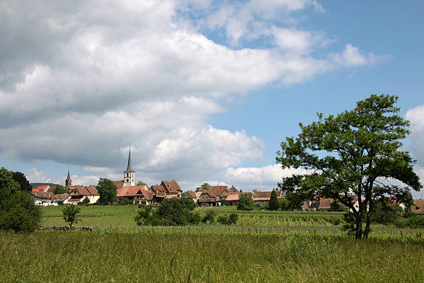 istock Village with vineyards 507576658
