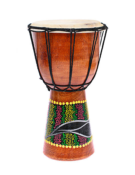 istock African Wooden Drum Isolated on a White Background 507577171