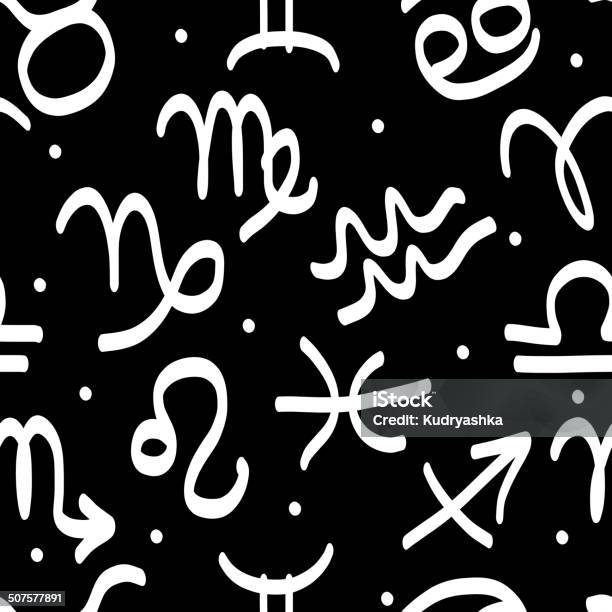 Animal Sign Pattern Seamless Pattern With Zodiac Signs For Your Design Stock Illustration ...