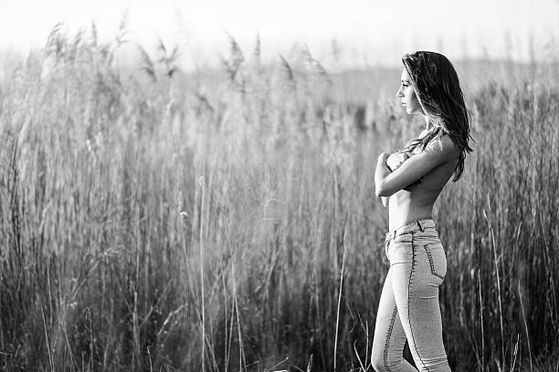istock Woman in jeans 507577961