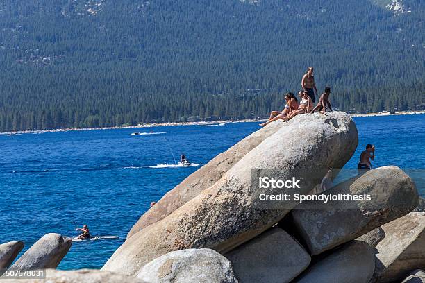 Sand Harbor In Lake Tahoe Stock Photo - Download Image Now - Aquatic Sport, Boulder - Rock, Californian Sierra Nevada