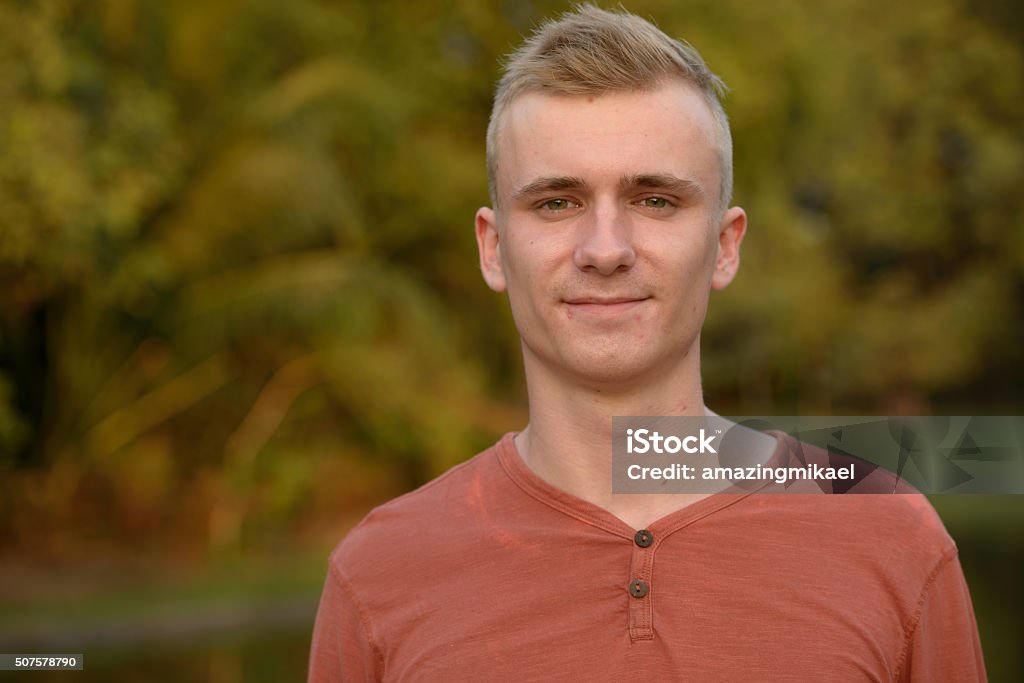Scandinavian man outdoors 20-24 Years Stock Photo