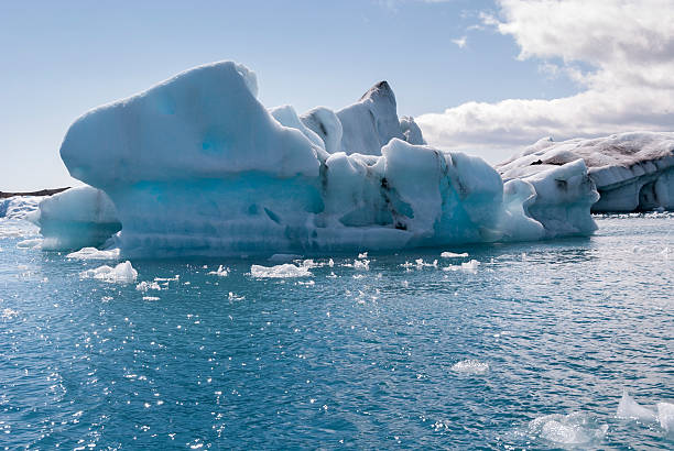 jokulsarlon lake in Iceland stock photo