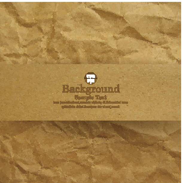 strukturierte recyceltem brown paper hintergrund. - brown background cardboard striped pattern stock-grafiken, -clipart, -cartoons und -symbole