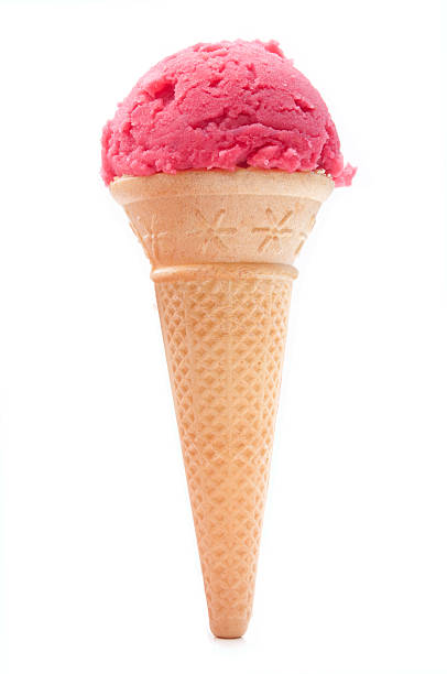 istock Strawberry ice cream cone 507581543