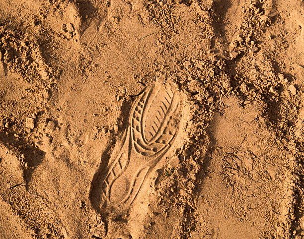 istock Footprint in the sand. 507582379
