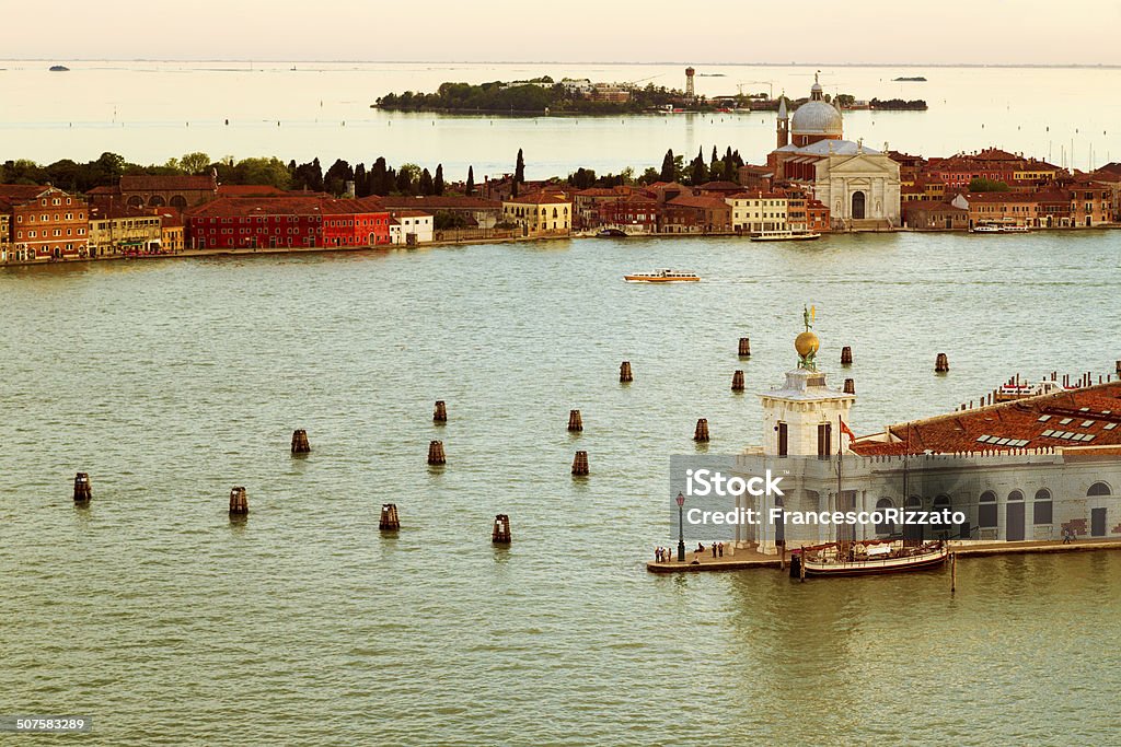 Aerial View of the Venice Lagoon Aerial View Stock Photo