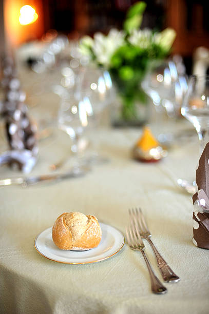 Gourmet French Dinner stock photo