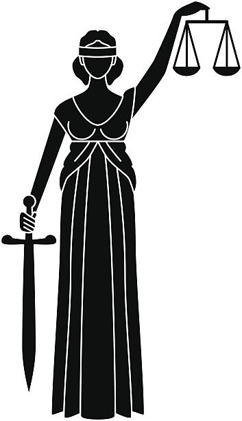 ilustrații de stoc cu simbol al dreptății. zeita dreptatiei - iustitia