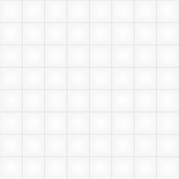 White tile seamless pattern background Vector illustration. bathroom backgrounds stock illustrations