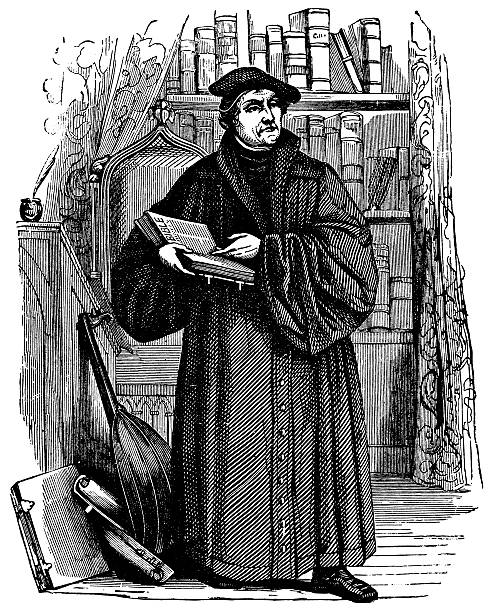 martin luther-religious leader - martin luther stock illustrations