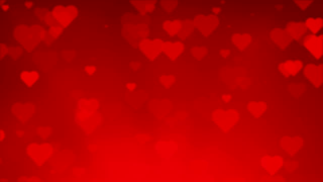 Red Heart Background Seamless Particles​ For Valentines Day