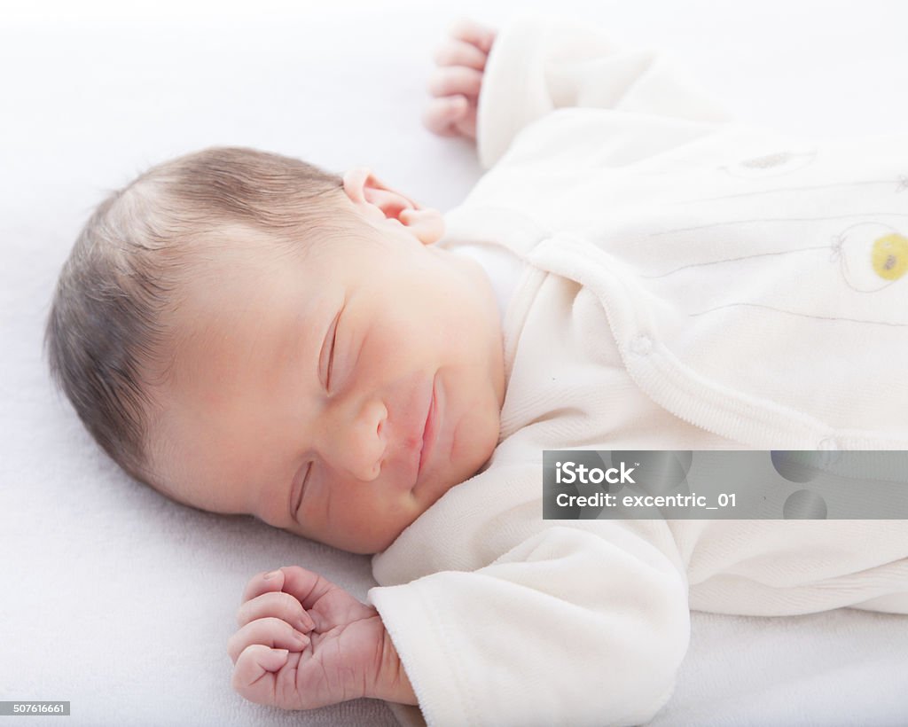 Close-up of a baby boy sleeping Baby - Human Age Stock Photo