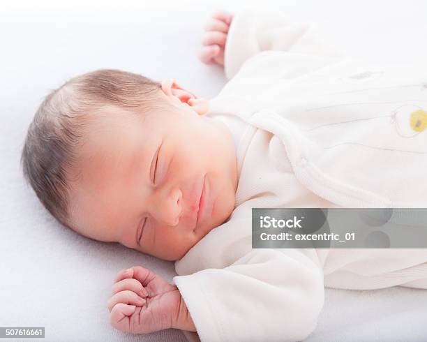 Closeup Of A Baby Boy Sleeping Stock Photo - Download Image Now - Baby - Human Age, Sleeping, Premature