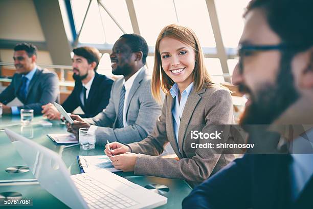 Smart Businesswoman Stock Photo - Download Image Now - Corporate Business, Education Training Class, Adult