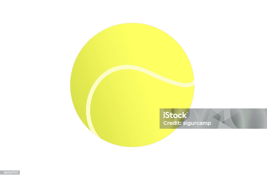 Tennis ball. Tennis ball isolated on a white background. Circle Stock Photo