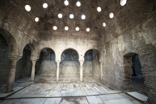 11th century Arab Baths in Granada, Spain