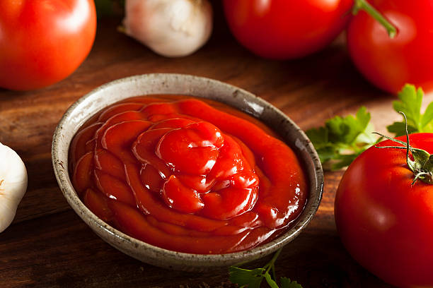istock Organic Red Tomato Ketchup 507618373