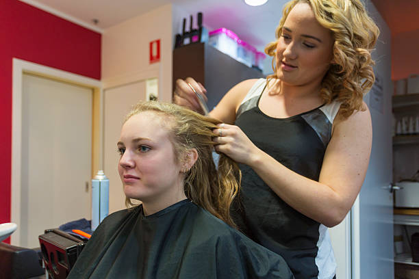 istock Hairdresser and Client 507618771