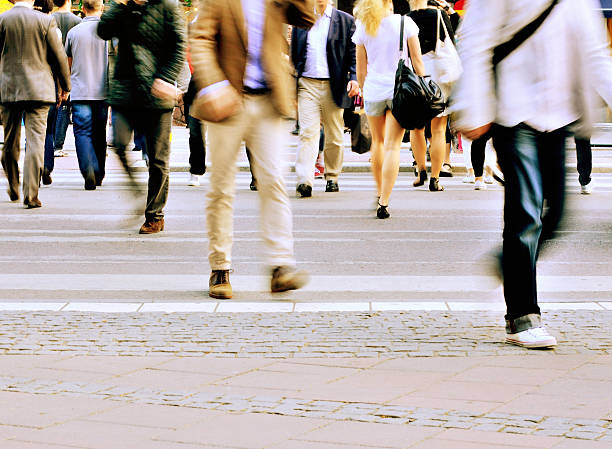 istock People crossing street, motion blur 507622683