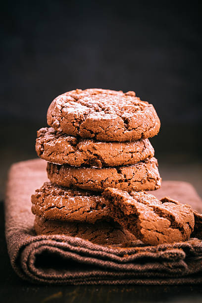 istock Oat cookies on napkin 507626628