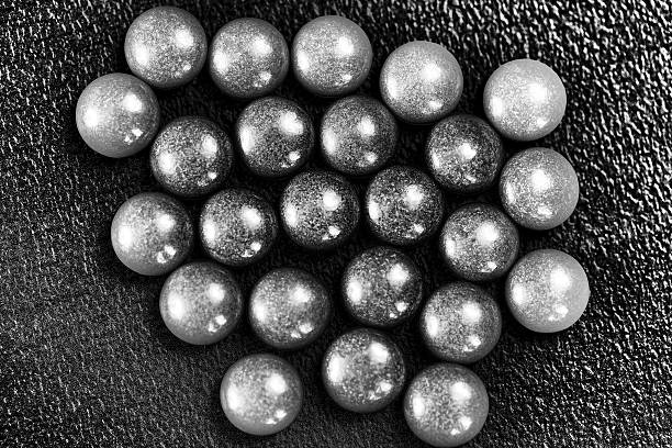 istock Abstract metal balls on the table 507628162