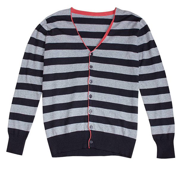 istock Stripped fashion male button sweater pullover isolated. 507630612
