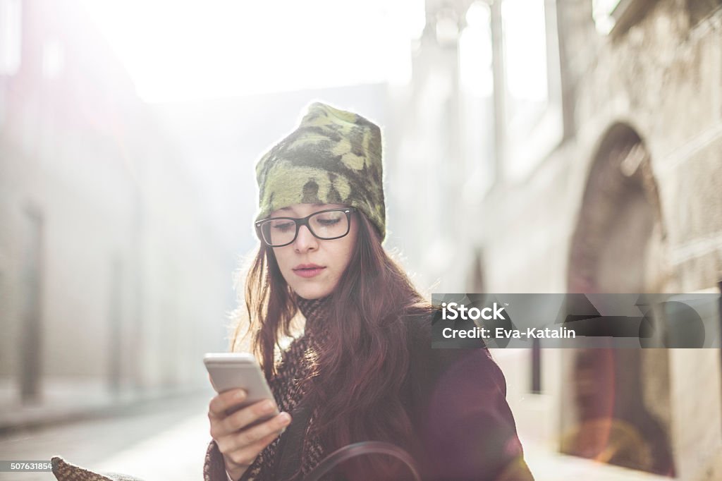 In the city Young woman in the city 20-29 Years Stock Photo