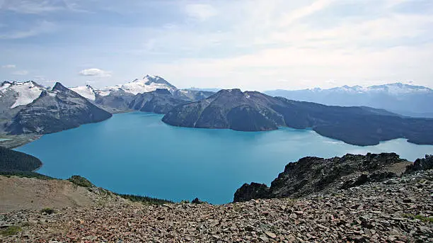 Photo of Garibaldi Lake in British Columbia, Canada.