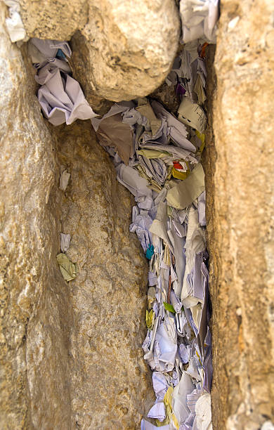 istock messages written on paper in the Western Wall 507637940