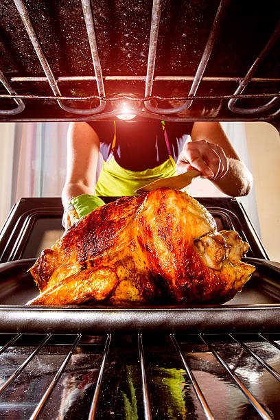 istock Cooking chicken in the oven at home. 507638604