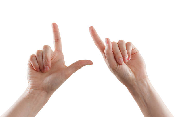 istock Gesture, woman's hand indicates the direction or zoom, touch devices 507639910