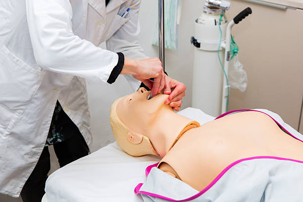 istock First aid CPR seminar,demostration of tracheal intubation 507640524