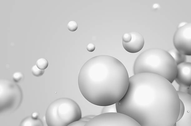 istock Abstract 3D Rendering of Flying Spheres 507640680