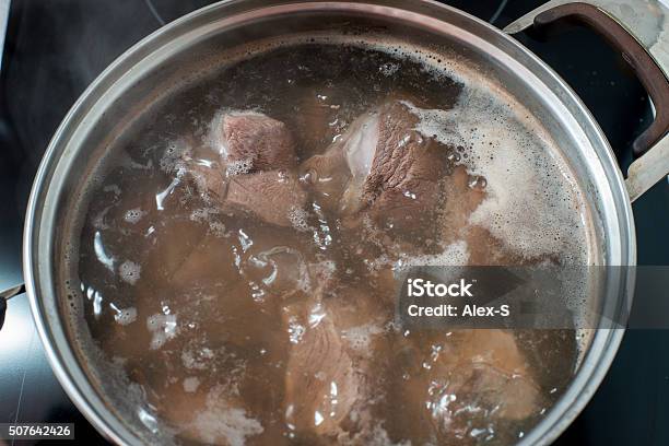 Boiling Human Meat Meat Is Cooked In Boiling Water Stock Photo - Download Image Now - Beef ...