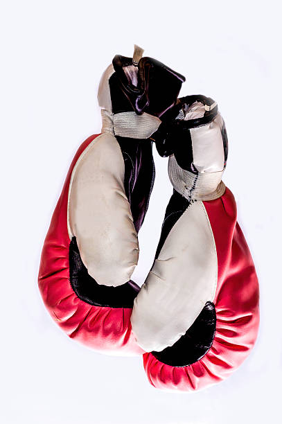 istock pink and white boxing gloves, isolated on white 507650619