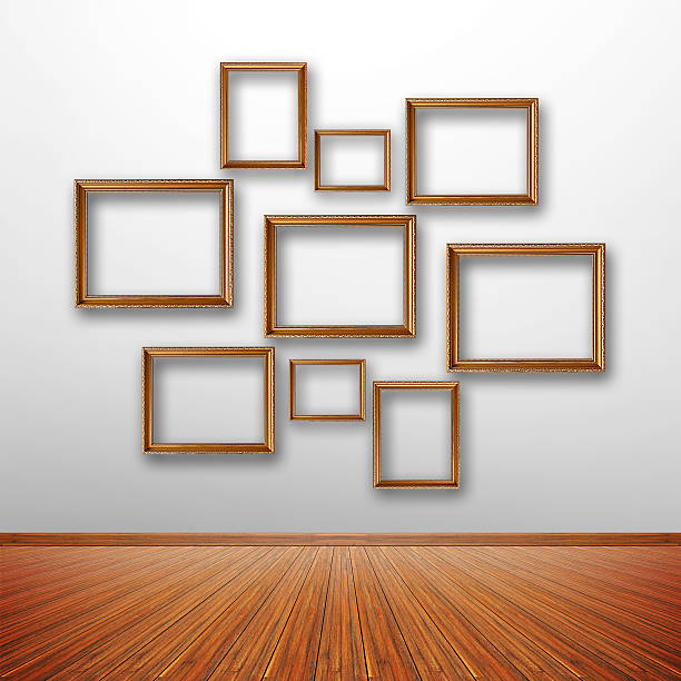 istock Photo frames on the wall inside the room 507651619
