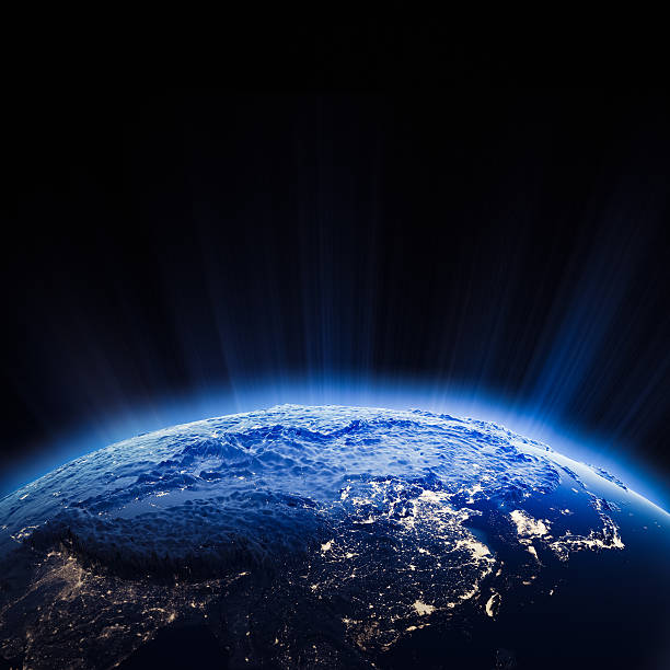 istock Central Asia city lights at night 507653333