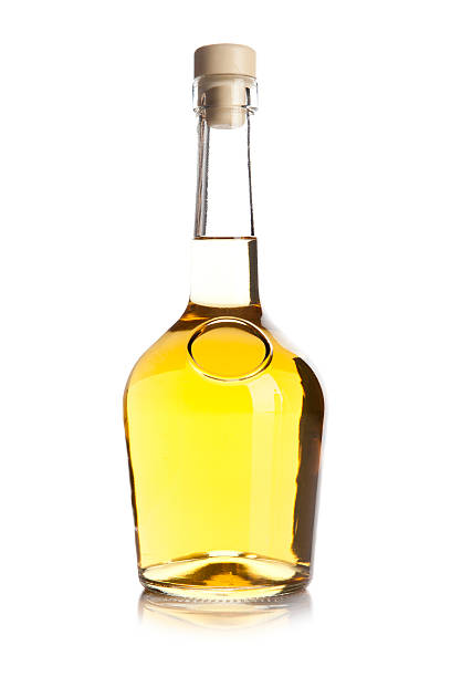 istock Glass bottle of brandy 507654775