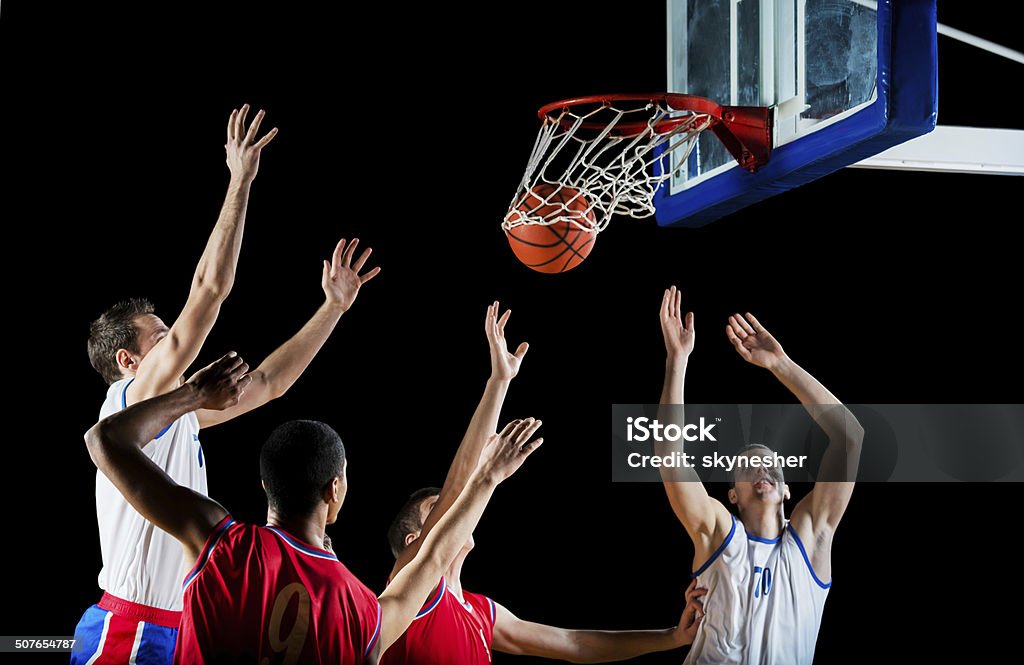 Basquete jogadores em ação. - Royalty-free Adulto Foto de stock