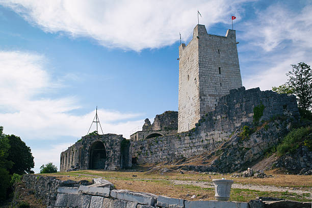 fortress on top of a mountain in the center of New Athos