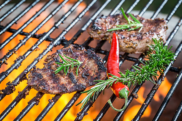 istock Steak roasted on the fire grill 507656041