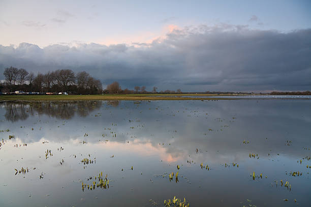 istock Port Meadow flood plain in Oxford. 507657801