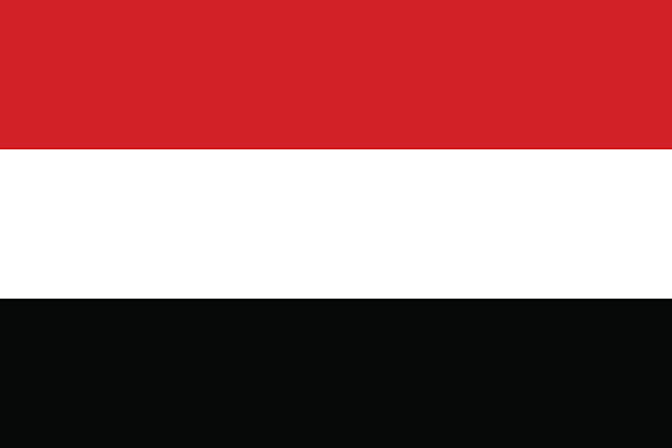 flaga jemen - yemen stock illustrations