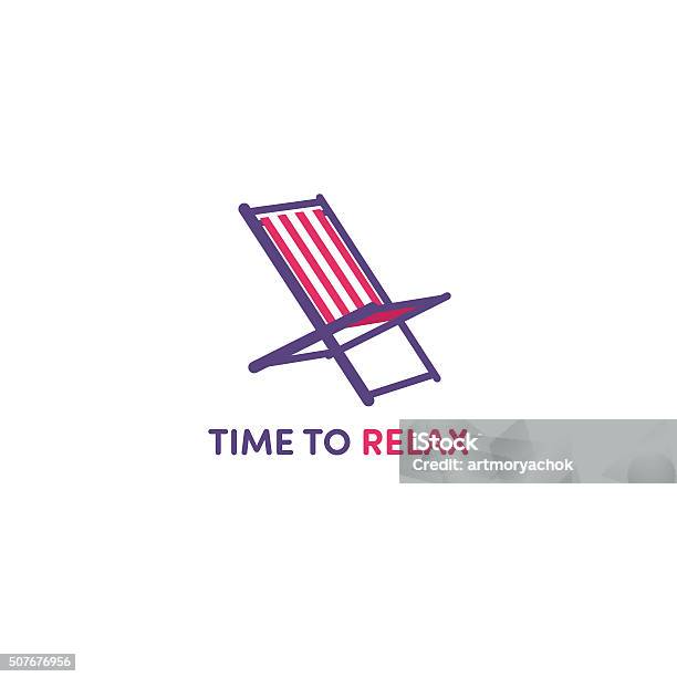 Sun Loungers Stock Illustration - Download Image Now - Deck Chair, Illustration, Vector