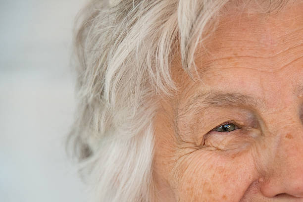 istock Senior Woman Face Detail 507677964