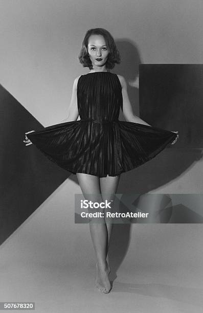 Artdeco Style Silent Dance Stock Photo - Download Image Now - Atmosphere, Beauty, Black And White